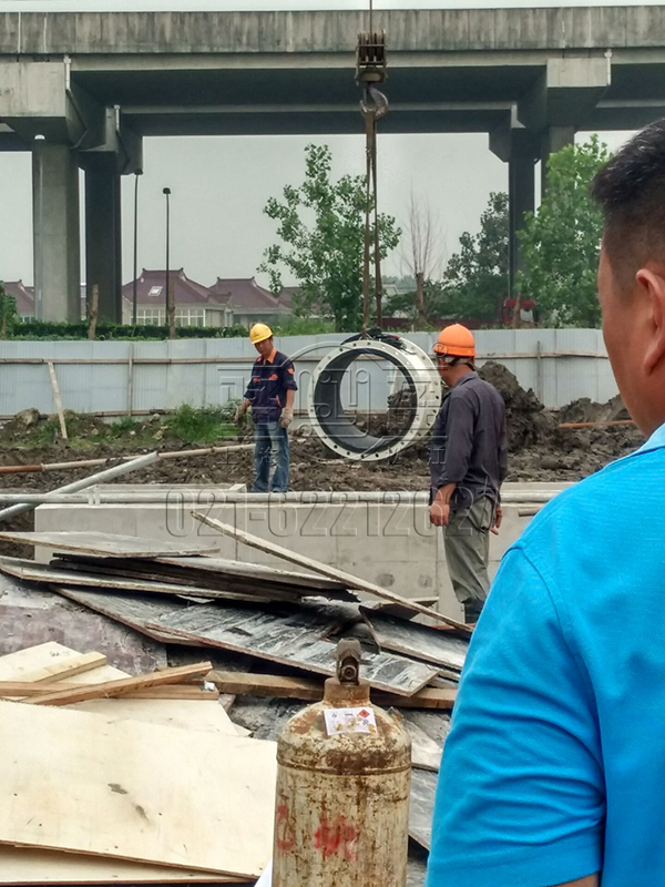 橡膠軟接頭工地圖